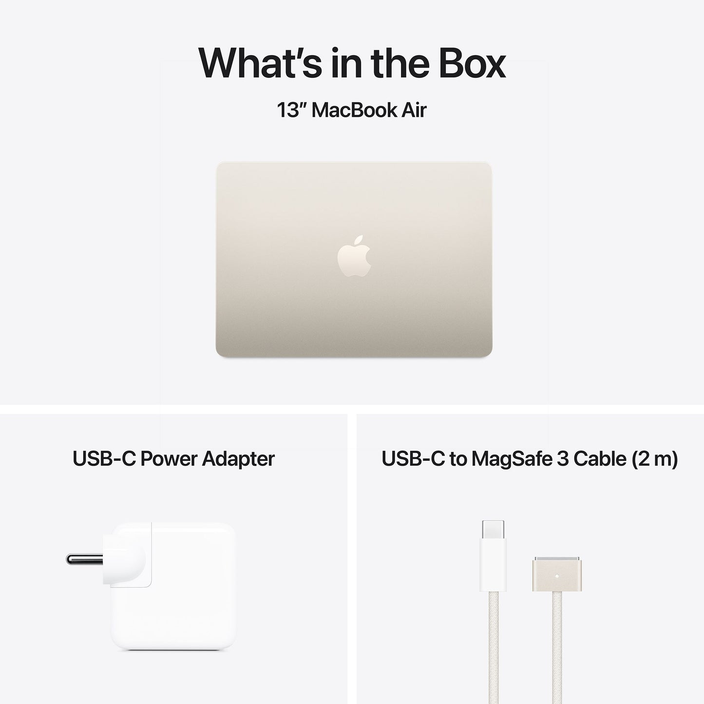 Apple MacBook Air (13.6 inch, M4, 16GB, 512GB, macOS, Starlight)