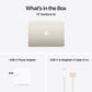 Apple MacBook Air (13.6 inch, M4, 24GB, 512GB, macOS, Starlight)