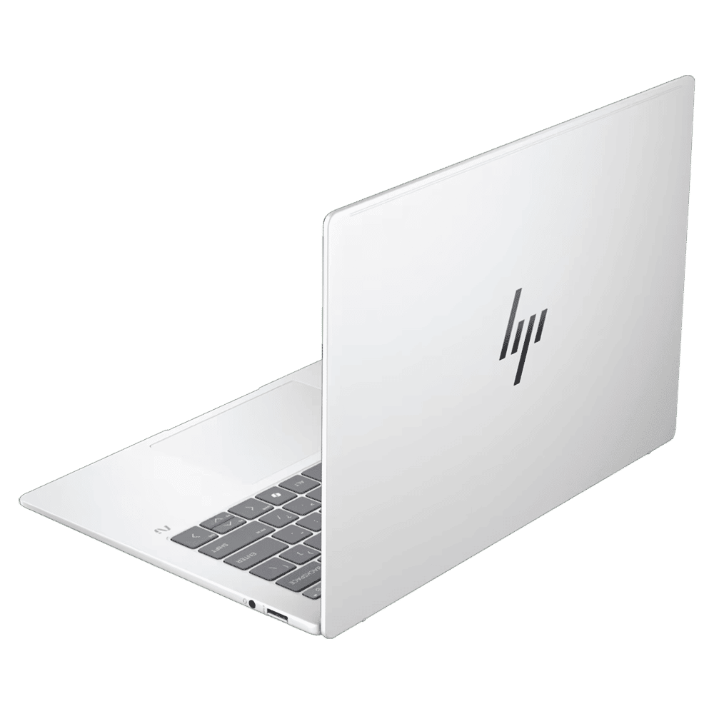 HP OmniBook X 14-fe1011QU Qualcomm Snapdragon X Plus Touchscreen Thin & Light Laptop (16GB, 512GB SSD, Windows 11 Home, 14 inch 2.2K IPS Display, MS Office 2021, Glacier Silver, 1.34 KG)