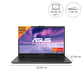 ASUS Vivobook Go 14 AMD Ryzen 3 7320U Thin & Light Laptop (8GB, 512GB SSD, Windows 11 Home, 14 inch Full HD Display, MS Office Home 2024, Mixed Black, 1.38 KG)