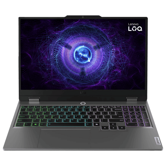 Lenovo LOQ 15IRX9 Intel Core i5 13th Gen Gaming Laptop (16GB, 512GB SSD, Windows 11 Home, 6GB Graphics, 15.6 inch 144 Hz Full HD IPS Display, NVIDIA GeForce RTX 3050, MS Office Home 2024, Luna Grey, 2.38 KG)