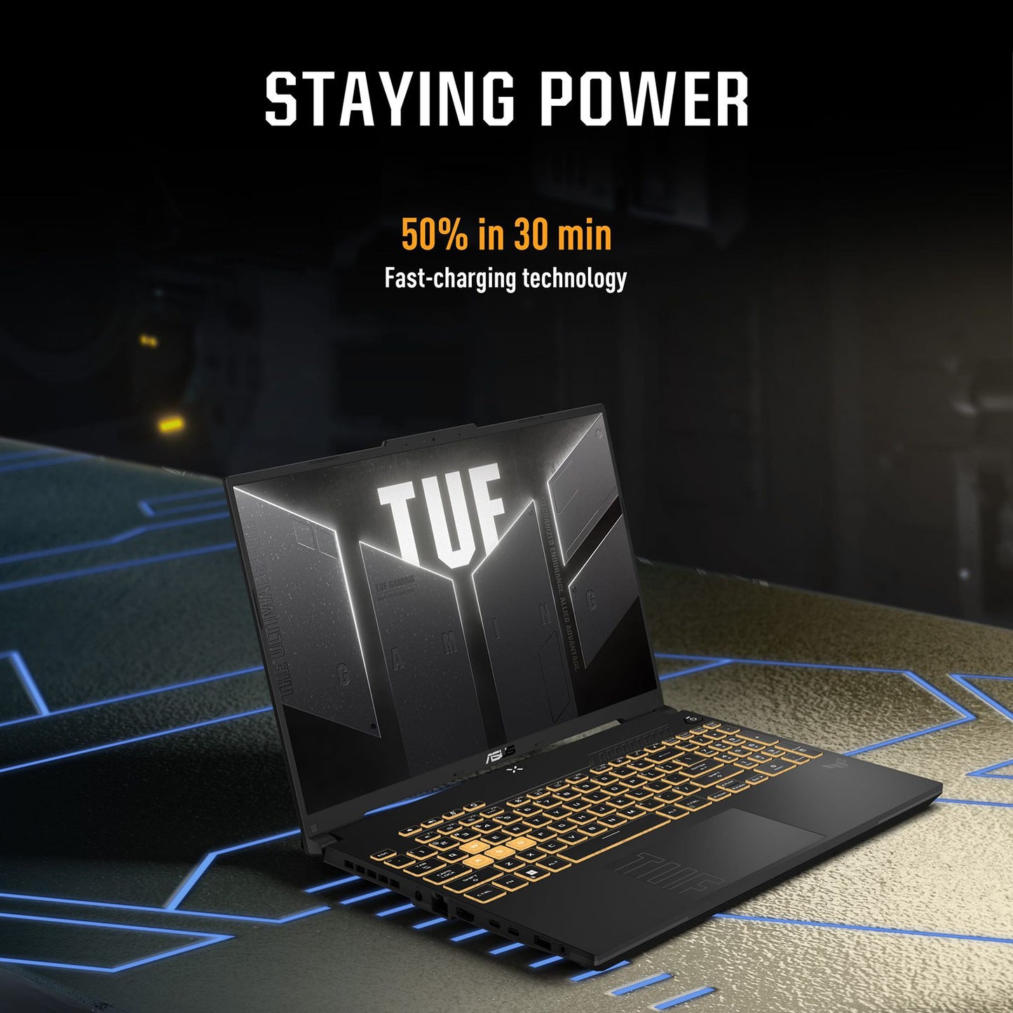 ASUS TUF F16 Intel Core 5 210H Gaming Laptop (16GB, 512GB SSD, Windows 11 Home, 4GB Graphics, 16 inch 144 Hz Full HD Plus Display, NVIDIA GeForce RTX 3050A, Mecha Gray, 2.2 KG)