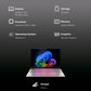Lenovo Yoga Slim 7 14ILL10 Intel Core Ultra 5 228V Thin & Light Laptop (32GB, 1TB SSD, Windows 11 Home, 14 inch WUXGA OLED Display, MS Office Home 2024, Luna Grey, 1.19 KG)