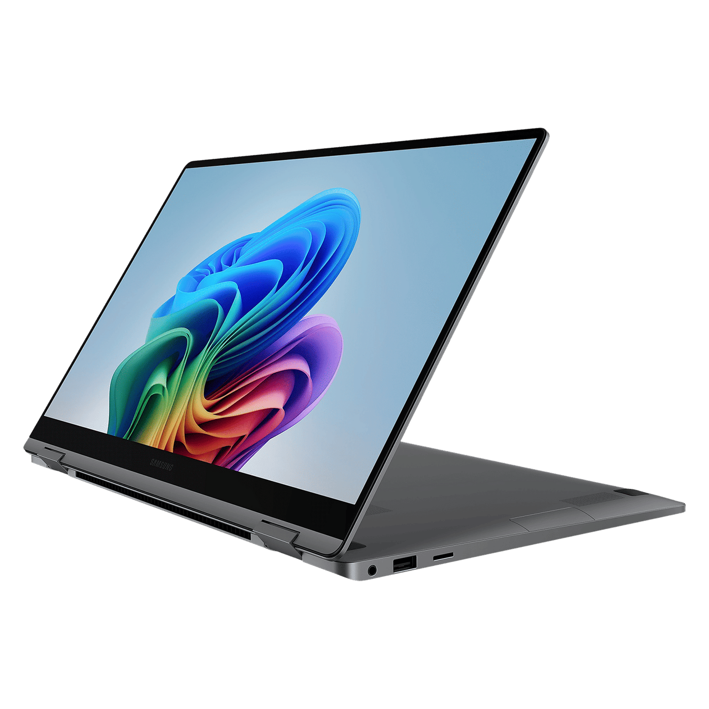 SAMSUNG Galaxy Book5 360 Intel Core Ultra 7 Touchscreen Thin & Light Laptop (16GB, 1TB SSD, Windows 11 Home, 8GB Graphics, 15.5 inch FHD AMOLED Display, MS Office 2021, Gray, 1.46 KG)