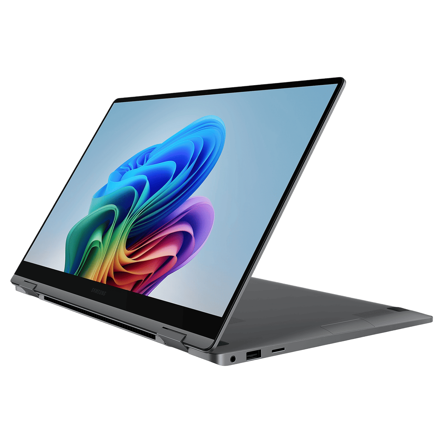 SAMSUNG Galaxy Book5 360 Intel Core Ultra 7 Touchscreen Thin & Light Laptop (16GB, 512GB SSD, Windows 11 Home, 8GB Graphics, 15.5 inch FHD AMOLED Display, MS Office 2021, Gray, 1.46 KG)