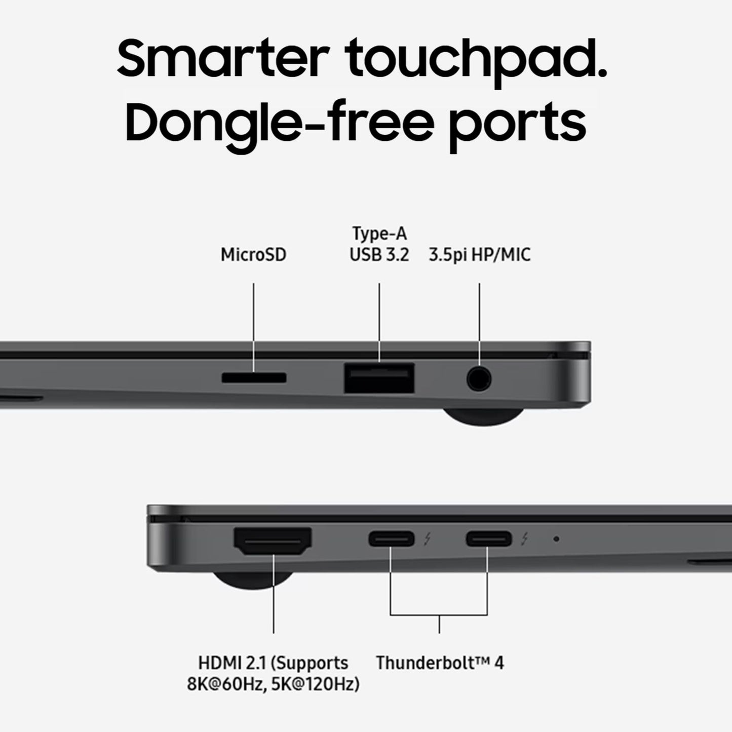 SAMSUNG Galaxy Book5 Pro Intel Core Ultra 7 Touchscreen Thin & Light Laptop (16GB, 1TB SSD, Windows 11 Home, 8GB Graphics, 14 inch WQXGA Plus AMOLED Display, MS Office 2021, Gray, 1.23 KG)