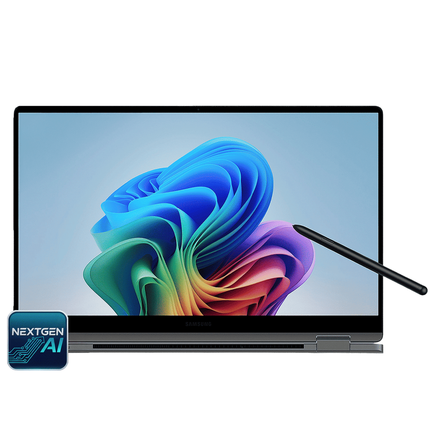 SAMSUNG Galaxy Book5 360 Intel Core Ultra 7 Touchscreen Thin & Light Laptop (32GB, 1TB SSD, Windows 11 Home, 16GB Graphics, 15.5 inch FHD AMOLED Display, MS Office 2021, Gray, 1.46 KG)