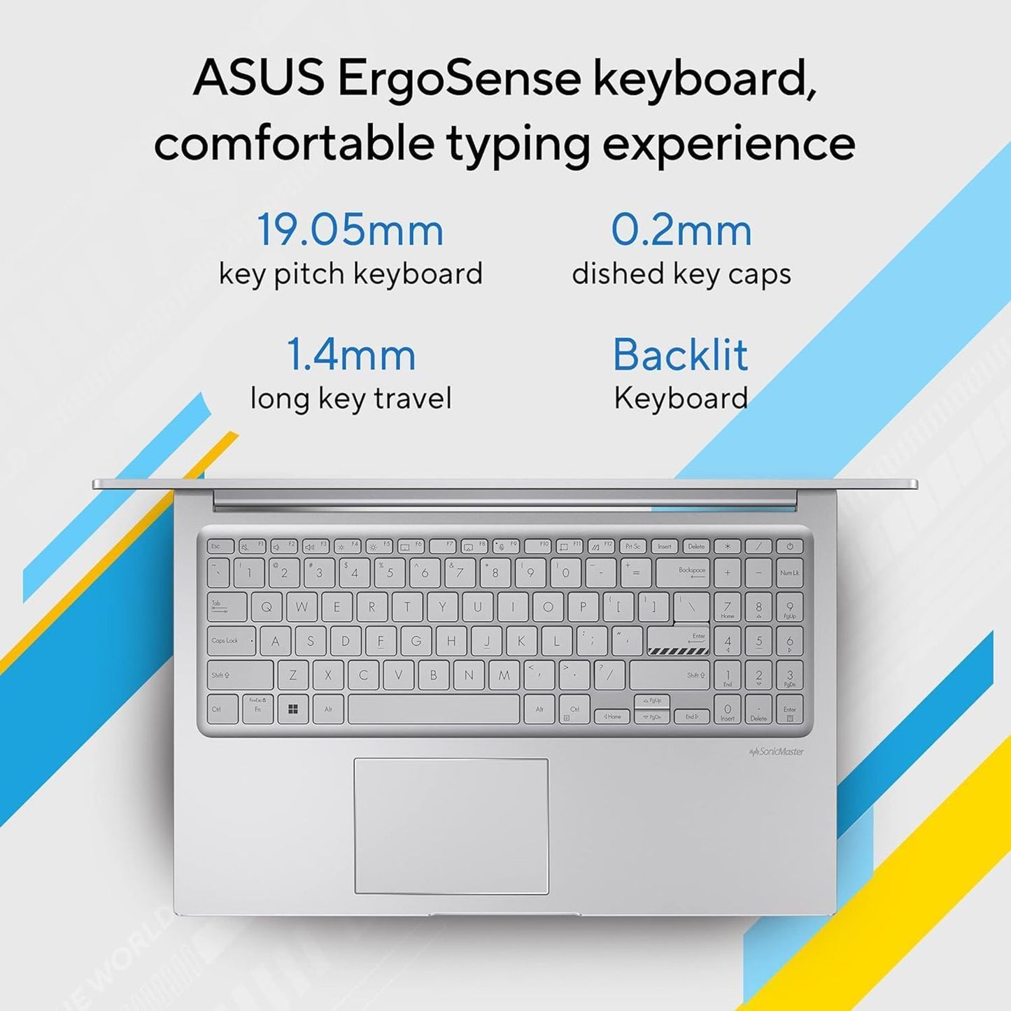 ASUS Vivobook 15 X1504VA-NJ1765WS Intel Core i5 13th Gen Laptop (8GB, 512GB SSD, Windows 11 Home, 15.6 inch Full HD Display, MS Office 2024, Cool Silver, 1.7 KG)