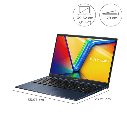ASUS Vivobook 15 X1504VA-NJ2217WS Intel Core i5 13th Gen Thin & Light Laptop (16GB, 512GB SSD, Windows 11 Home, 15.6 inch Full HD Display, MS Office 2024, Quiet Blue, 1.7 KG)