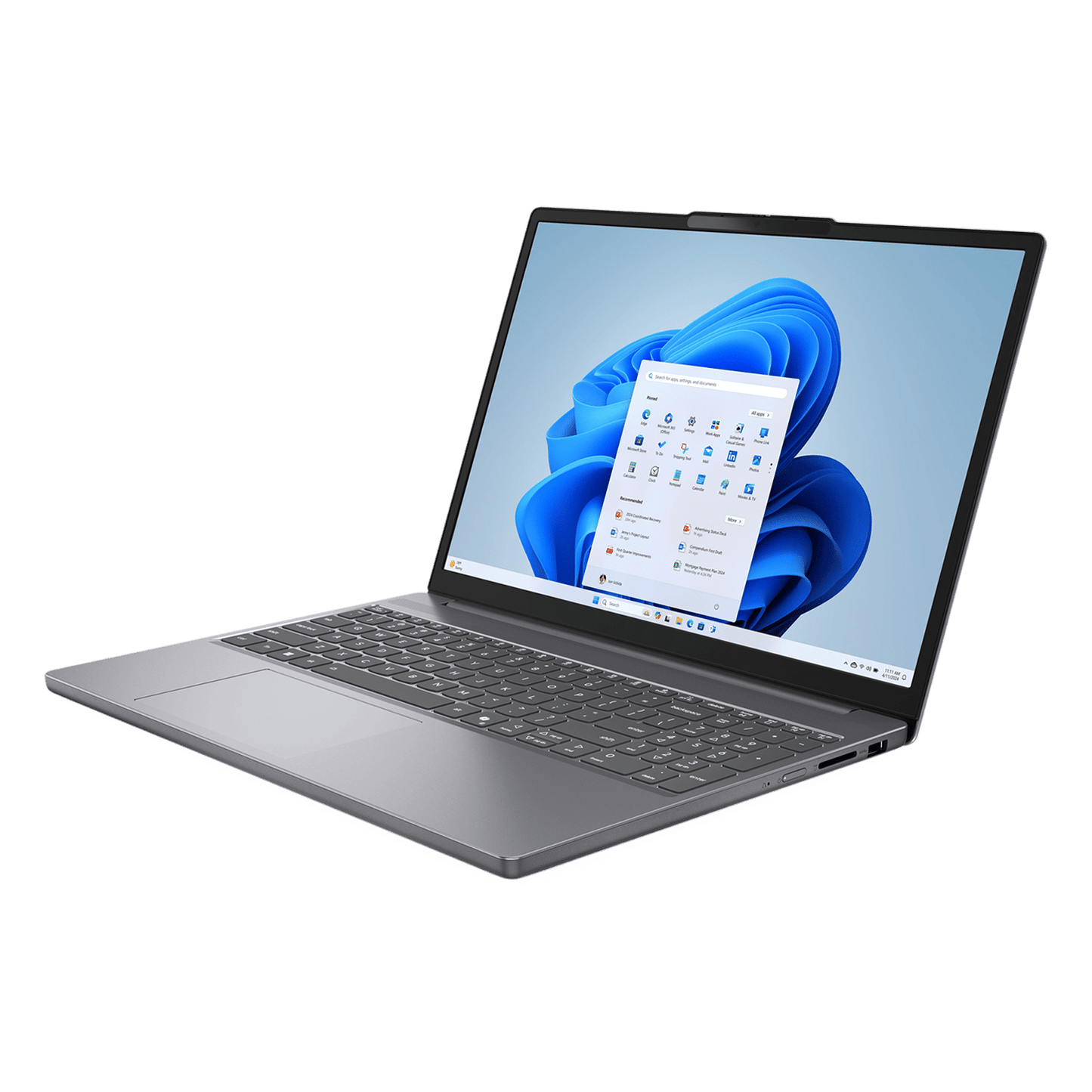 Lenovo IdeaPad Slim 3 15IRH10 Intel Core i5 13th Gen Thin & Light Laptop (16GB, 512GB SSD, Windows 11 Home, 15.3 inch WUXGA IPS Display, MS Office 2024, Luna Grey, 1.59 KG)