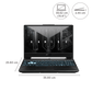 ASUS TUF A15 FA566NCR-HN254WS AMD Ryzen 7 Gaming Laptop (16GB, 512GB SSD, Windows 11 Home, 4GB Graphics, 15.6 inch 144 Hz Full HD IPS Display, NVIDIA GeForce RTX 3050, MS Office Home, Graphite Black, 2.30 KG)