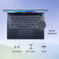 acer Swift 14 AI SF14-51 Intel Core Ultra 5 Thin & Light Laptop (16GB, 512GB SSD, Windows 11 Home, 14 inch OLED WUXGA Display, MS Office, Steam Blue, 1.25 KG)