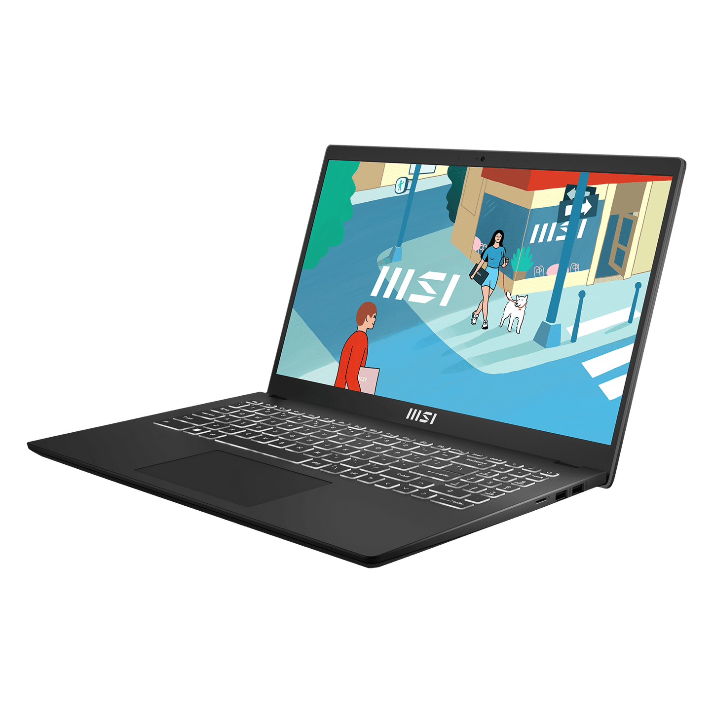 MSI Modern 15 B13M-1200IN Intel Core i5 13th Gen Thin & Light Laptop (16GB, 512GB SSD, Windows 11 Home, 15.6 inch Full HD Display, MS Office 2024, Classic Black, 1.7 KG)