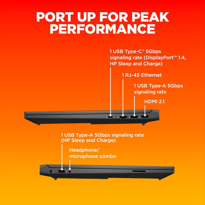 HP Victus 15-fb0185AX AMD Ryzen 5-5600H Gaming Laptop (8GB, 512GB SSD, Windows 11 Home, 4GB Graphics, 15.6 inch 144 Hz Full HD IPS Display, AMD Radeon RX 6500M, MS Office & Home 2021, Mica Silver, 2.29 KG)