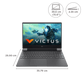 HP Victus 15-fb0185AX AMD Ryzen 5-5600H Gaming Laptop (8GB, 512GB SSD, Windows 11 Home, 4GB Graphics, 15.6 inch 144 Hz Full HD IPS Display, AMD Radeon RX 6500M, MS Office & Home 2021, Mica Silver, 2.29 KG)