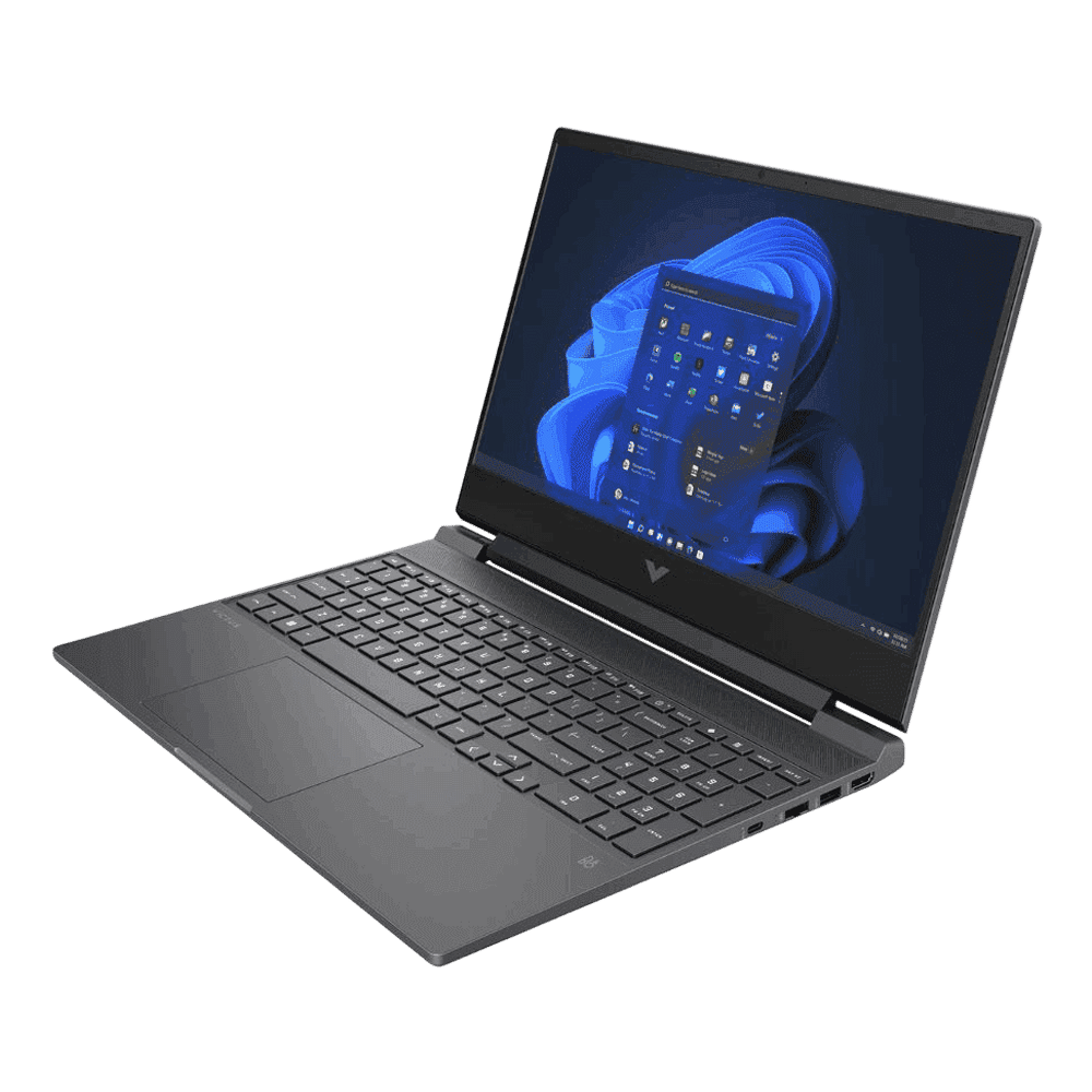 HP Victus 15-fb0185AX AMD Ryzen 5-5600H Gaming Laptop (8GB, 512GB SSD, Windows 11 Home, 4GB Graphics, 15.6 inch 144 Hz Full HD IPS Display, AMD Radeon RX 6500M, MS Office & Home 2021, Mica Silver, 2.29 KG)