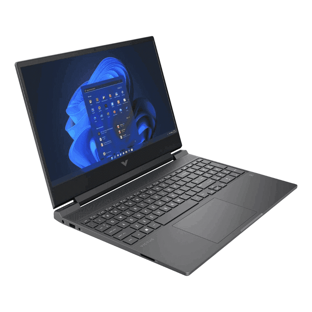 HP Victus 15-fb0185AX AMD Ryzen 5-5600H Gaming Laptop (8GB, 512GB SSD, Windows 11 Home, 4GB Graphics, 15.6 inch 144 Hz Full HD IPS Display, AMD Radeon RX 6500M, MS Office & Home 2021, Mica Silver, 2.29 KG)