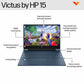 HP Victus 15-fb3025AX AMD Ryzen 9 Gaming Laptop (16GB, 1TB SSD, Windows 11 Home, 8GB Graphics, 15.6 inch 144 Hz Full HD IPS Display, NVIDIA GeForce RTX 4060, MS Ofice Home 2024, Performance Blue, 2.29 KG)