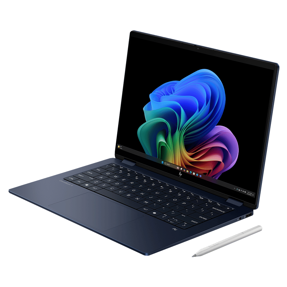 HP OmniBook X Flip Intel Core Ultra 7 Touchscreen Thin & Light Laptop (32GB, 1TB SSD, Windows 11 Home, 14 inch 3K OLED Display, MS Office Home 2024, Atmospheric Blue, 1.38 KG)