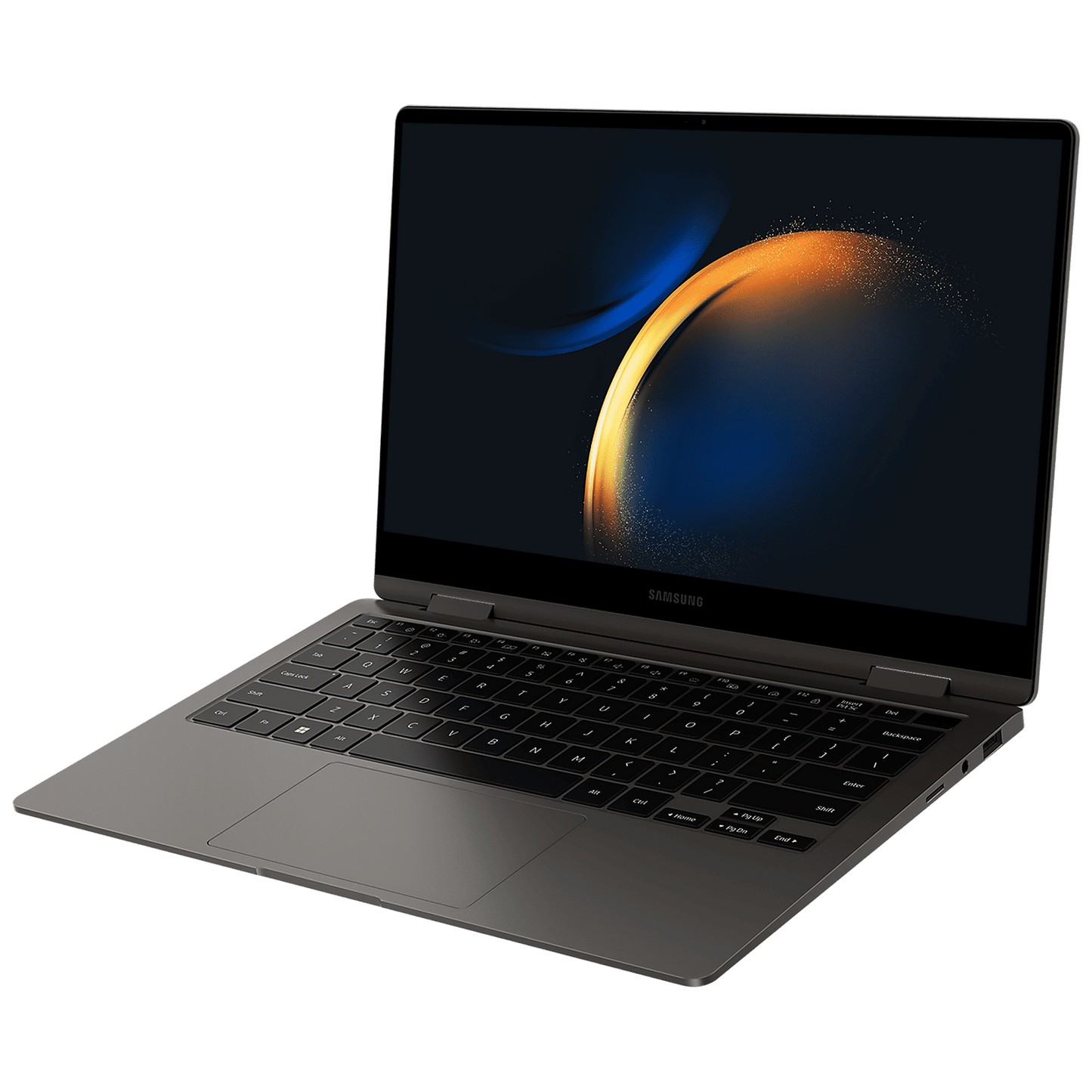 SAMSUNG Galaxy Book3 360 Intel Evo Core i7 13th Gen 2-in-1 Laptop (16GB, 512GB SSD, Windows 11 Home, 13.3 inch Full HD Super AMOLED Display, MS Office 2024, Graphite Grey, 1.16 KG)