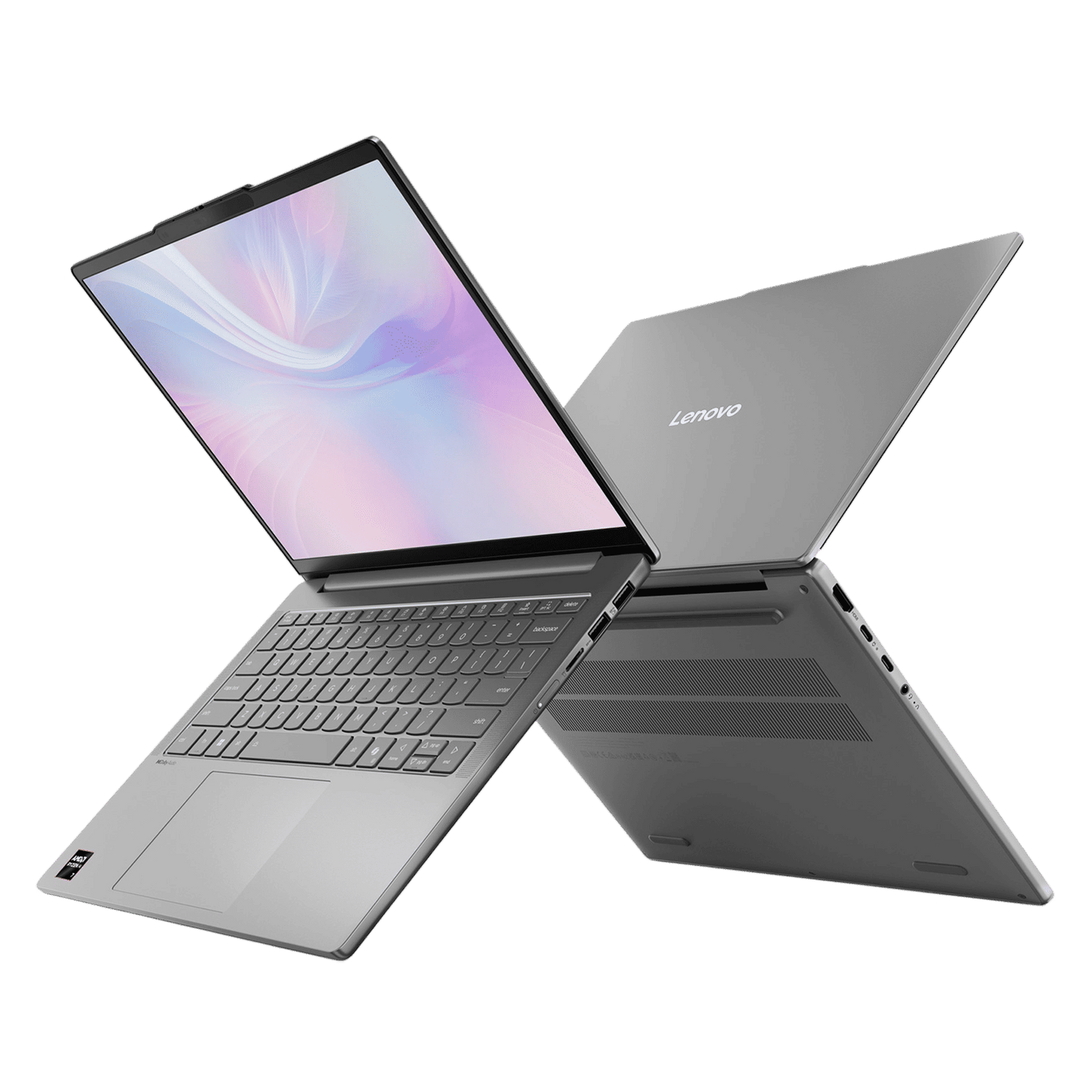 Lenovo IdeaPad Slim 5 14AKP10 AMD Ryzen AI 7 Thin & Light Laptop (24GB, 1TB SSD, Windows 11 Home, 14 inch WUXGA OLED Display, MS Office Home 2024, Luna Grey, 1.39 KG)