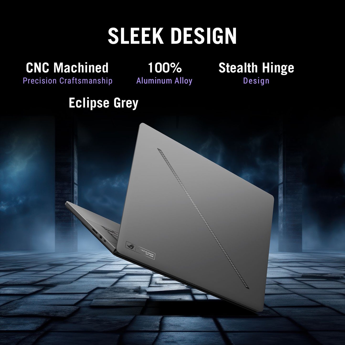 ASUS ROG Zephyrus G16 GU605CW-QR133WS Intel Core Ultra 9 Gaming Laptop (32GB, 2TB SSD, Windows 11 Home, 16GB Graphics, 16 inch 240Hz 2.5K OLED WQXGA Display, NVIDIA GeForce RTX 5080, MS Office Home 2024, Eclipse Gray, 1.95 KG)