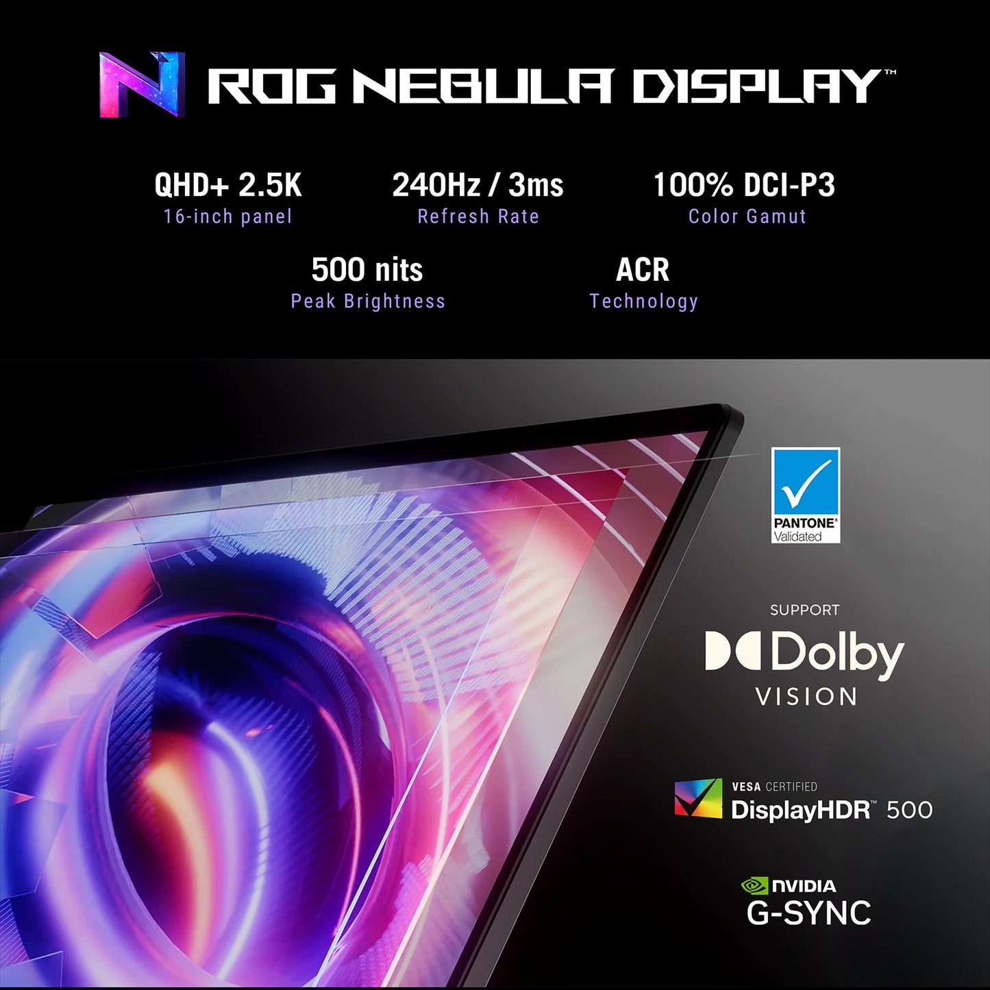 ASUS ROG Strix G16 G615LR-S5190WS Intel Core Ultra 9 Gaming Laptop (32GB, 1TB SSD, Windows 11 Home, 12GB Graphics, 16 inch 240 Hz 2.5K WQXGA Display, NVIDIA GeForce RTX 5070Ti, MS Office Home 2024, Eclipse Gray, 2.65 KG)