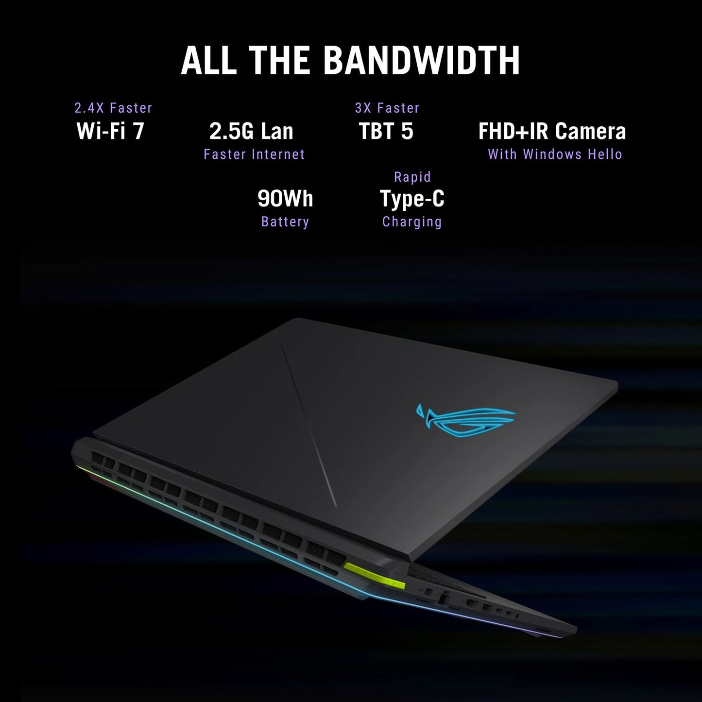 ASUS ROG Strix G16 G615LR-S5190WS Intel Core Ultra 9 Gaming Laptop (32GB, 1TB SSD, Windows 11 Home, 12GB Graphics, 16 inch 240 Hz 2.5K WQXGA Display, NVIDIA GeForce RTX 5070Ti, MS Office Home 2024, Eclipse Gray, 2.65 KG)