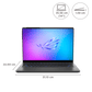 ASUS ROG Zephyrus G14 GA403WR-QS123WS AMD Ryzen AI 9 Gaming Laptop (32GB, 2TB SSD, Windows 11 Home, 12GB Graphics, 14 inch 120Hz 3K OLED Display, NVIDIA GeForce RTX 5070 Ti, MS Office Home 2024, Eclipse Gray, 1.57 KG)