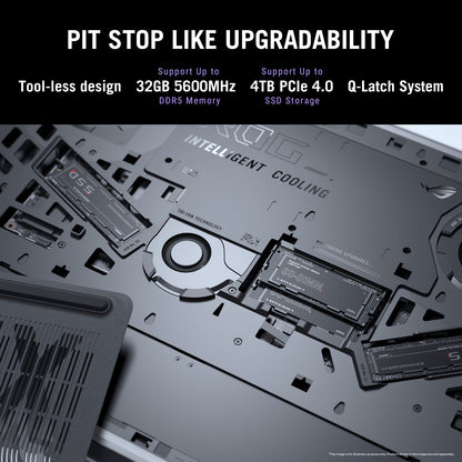 ASUS ROG Strix G16 G615LW-RV148WS Intel Core Ultra 9 Gaming Laptop (32GB, 1TB SSD, Windows 11 Home, 16GB Graphics, 16 inch 165 Hz Full HD Plus WUXGA Display, NVIDIA GeForce RTX 5080, MS Office Home 2024, Eclipse Gray, 2.65 KG)