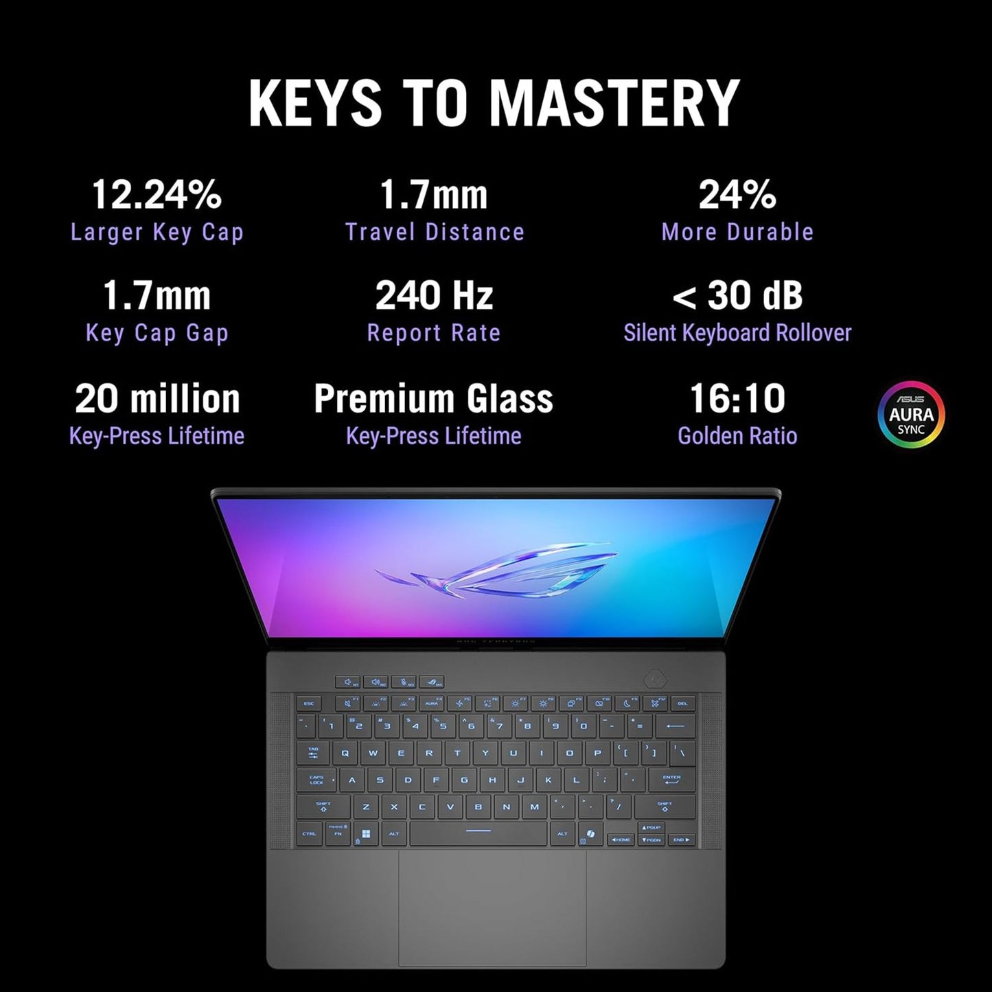 ASUS ROG Strix SCAR 16 G635LW-RW157WS Intel Core Ultra 9 Gaming Laptop (32GB, 2TB SSD, Windows 11 Home, 16GB Graphics, 16 inch 240 Hz 2.5K WQXGA Mini LED Display, NVIDIA GeForce RTX 5080, MS Office Home 2024, Off Black, 2.8 KG)