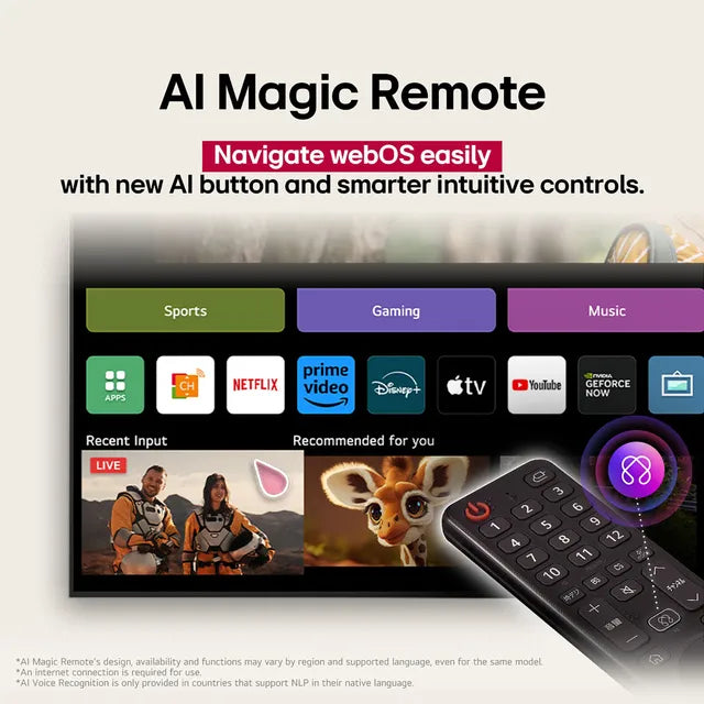 LG OLED77G56LA 77 Inch 4K OLED evo Smart TV | α11 AI Processor Gen2 | Brightness Booster Ultimate | Dolby Vision & Atmos | 165Hz VRR | webOS 25 | 2025 Model | 3-Year Warranty