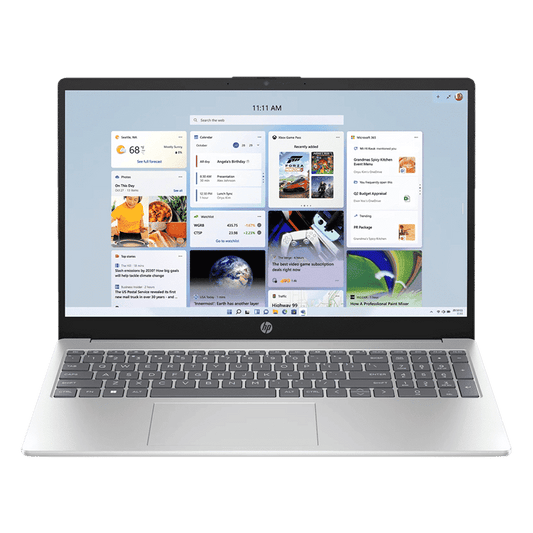 HP 15-fc0154AU AMD Ryzen 3 Thin & Light Laptop (8GB, 512GB SSD, Windows 11 Home, 15.6 inch Full HD Display, MS Office Home, Natural Silver, 1.59 KG)