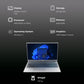 acer Aspire Lite AMD Ryzen 3 Laptop (8GB, 512GB SSD, Windows 11, 15.6 inch Full HD Display, MS Office, Steel Gray, 1.59 KG)