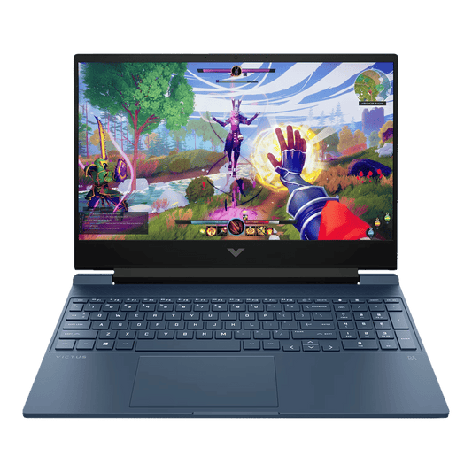HP Victus 15-fb3004AX AMD Ryzen 5 Gaming Laptop (16GB, 512GB SSD, Windows 11 Home, 4GB Graphics, 15.6 inch 144 Hz Full HD IPS Display, NVIDIA GeForce RTX 2050, MS Office Home 2024, Performance Blue, 2.29 KG)
