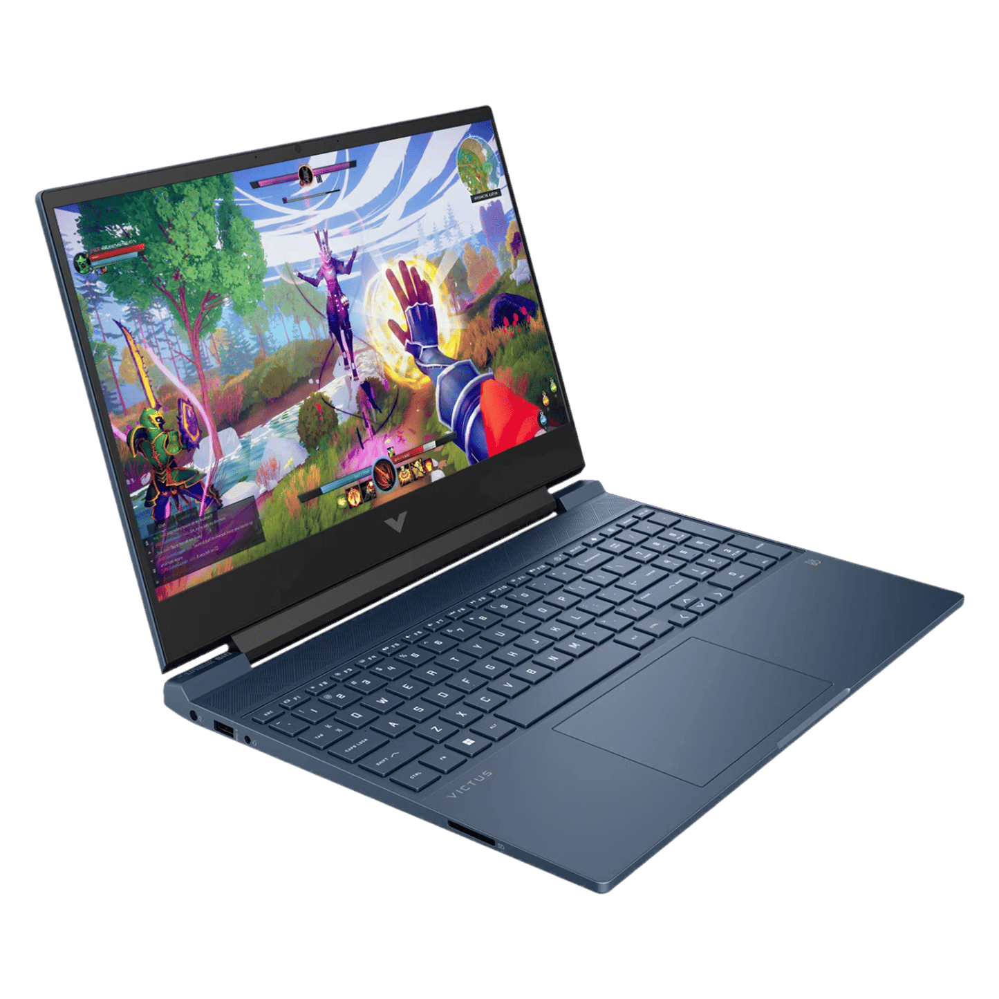 HP Victus 15-fb3004AX AMD Ryzen 5 Gaming Laptop (16GB, 512GB SSD, Windows 11 Home, 4GB Graphics, 15.6 inch 144 Hz Full HD IPS Display, NVIDIA GeForce RTX 2050, MS Office Home 2024, Performance Blue, 2.29 KG)