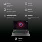 Lenovo LOQ 15ARP9 AMD Ryzen 5 Gaming Laptop (24GB, 512GB SSD, Windows 11 Home, 6GB Graphics, 15.6 inch 144 Hz Full HD IPS Display, NVIDIA GeForce RTX 3050, MS Office Home 2024, Luna Grey, 2.38 KG)