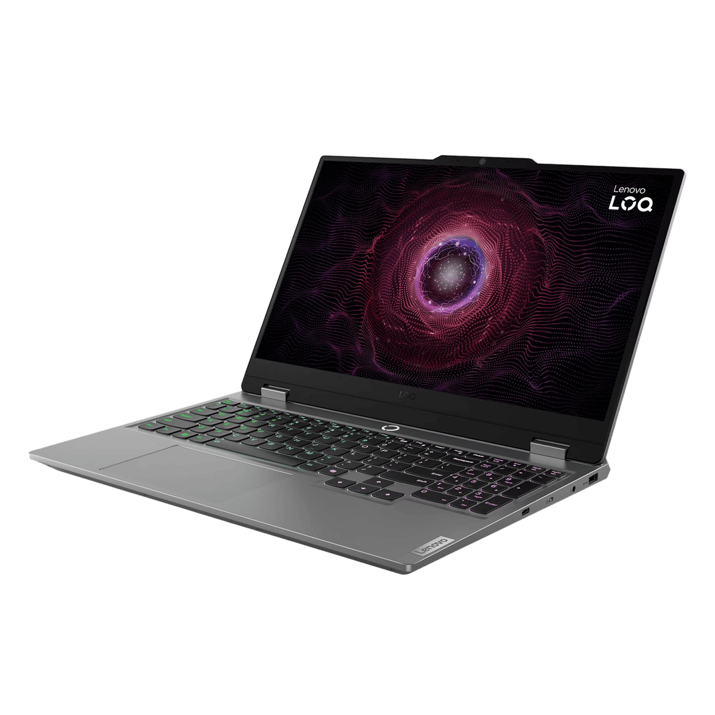 Lenovo LOQ 15ARP9 AMD Ryzen 7 Gaming Laptop (24GB, 512GB SSD, Windows 11 Home, 6GB Graphics, 15.6 inch 144 Hz Full HD IPS Display, NVIDIA GeForce RTX 4050, MS Office Home 2024, Luna Grey, 2.38 KG)