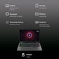 Lenovo LOQ 15ARP9 AMD Ryzen 5 Gaming Laptop (24GB, 512GB SSD, Windows 11 Home, 4GB Graphics, 15.6 inch 144 Hz Full HD IPS Display, NVIDIA GeForce RTX 3050A, MS Office Home 2024, Luna Grey, 2.38 KG)