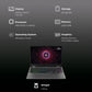Lenovo LOQ 15ARP9 AMD Ryzen 5 Gaming Laptop (12GB, 512GB SSD, Windows 11 Home, 4GB Graphics, 15.6 inch 144 Hz Full HD IPS Display, NVIDIA GeForce RTX 3050A, MS Office Home 2024, Luna Grey, 2.38 KG)