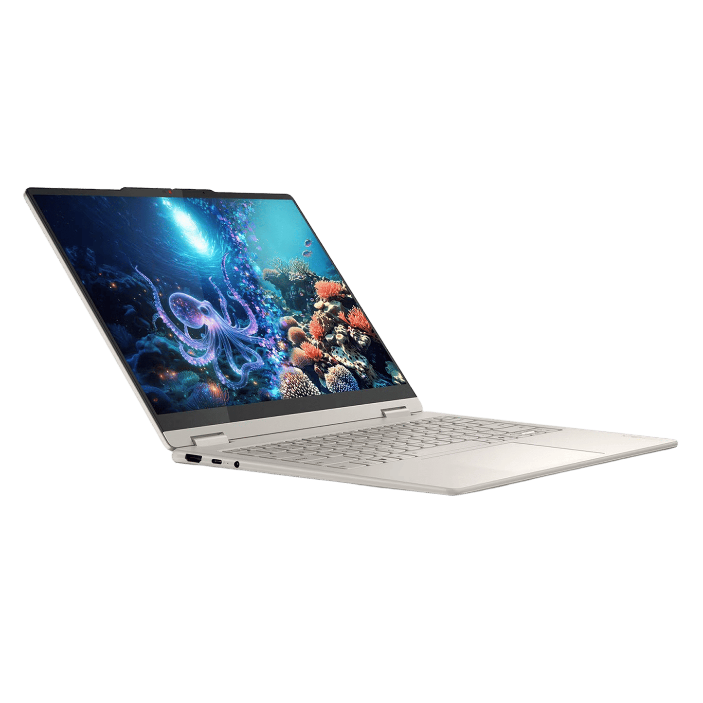 Lenovo Yoga 7 14ILL10 Intel Core Ultra 5 Touchscreen 2-in-1 Laptop (16GB, 1TB SSD, Windows 11 Home, 14 inch WUXGA OLED Display, MS Office 2024, Seashell, 1.38 KG)
