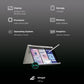 Lenovo Yoga 7 14ILL10 Intel Core Ultra 5 Touchscreen 2-in-1 Laptop (16GB, 1TB SSD, Windows 11 Home, 14 inch WUXGA OLED Display, MS Office 2024, Seashell, 1.38 KG)
