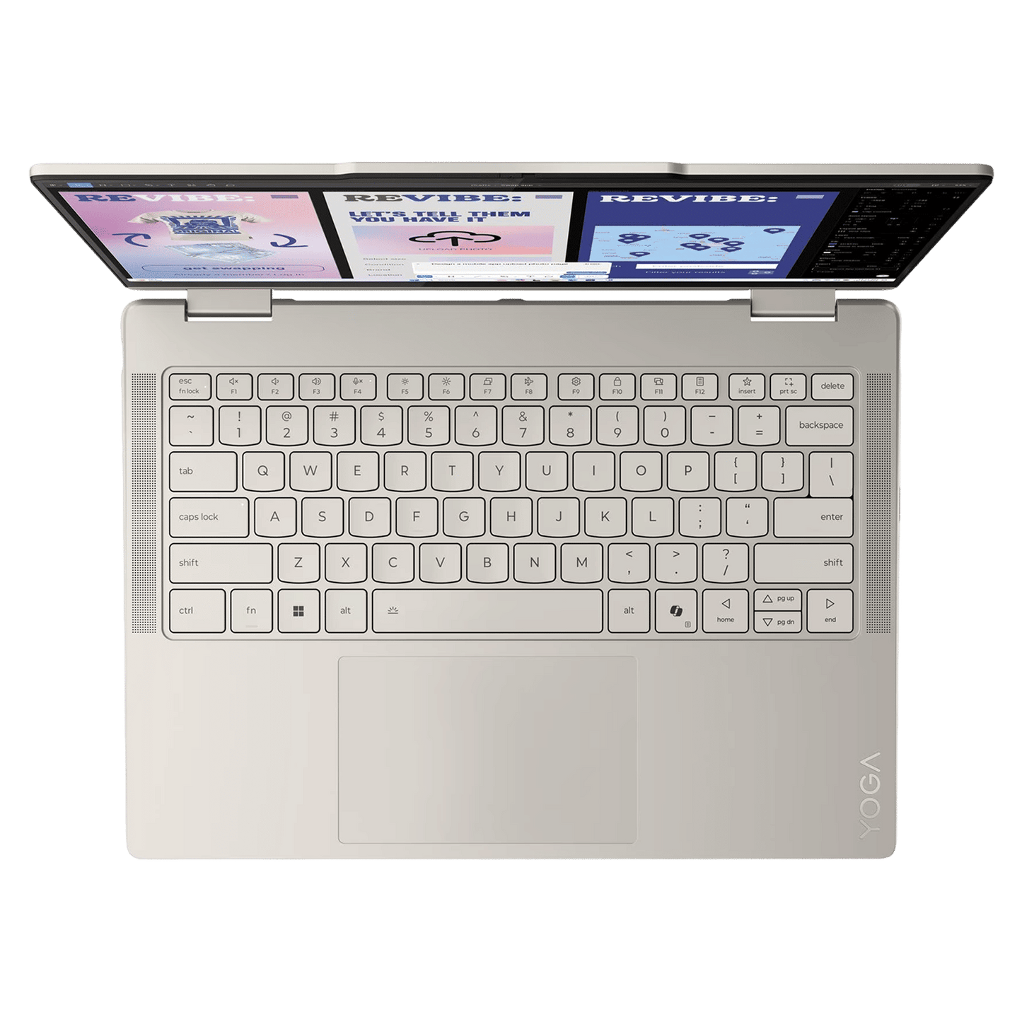 Lenovo Yoga 7 14ILL10 Intel Core Ultra 5 Touchscreen 2-in-1 Laptop (16GB, 1TB SSD, Windows 11 Home, 14 inch WUXGA OLED Display, MS Office 2024, Seashell, 1.38 KG)