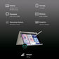 Lenovo Yoga 7 14ILL10 Intel Core Ultra 7 Touchscreen 2-in-1 Laptop (16GB, 1TB SSD, Windows 11 Home, 14 inch WUXGA OLED Display, MS Office 2024, Seashell, 1.38 KG)