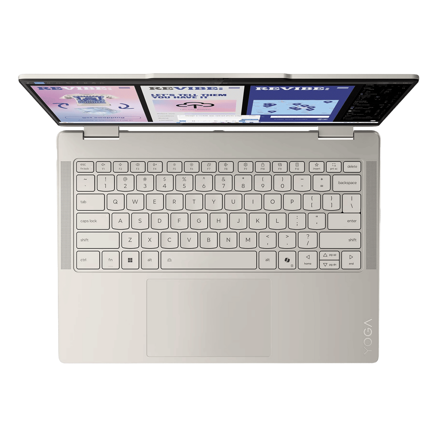 Lenovo Yoga 7 14ILL10 Intel Core Ultra 7 Touchscreen 2-in-1 Laptop (16GB, 1TB SSD, Windows 11 Home, 14 inch WUXGA OLED Display, MS Office 2024, Seashell, 1.38 KG)