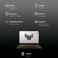 ASUS TUF F16 FX608JMR-RV049WS Intel Core i7 14th Generation Gaming Laptop (16GB, 1TB SSD, Windows 11 Home, 8GB Graphics, 16 inch 165 Hz Full HD IPS Display, NVIDIA GeForce RTX 5060, MS Office Home 2024, Jaeger Gray, 2.20 KG)