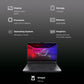 ASUS ROG Strix G16 G615JHR-S5005WS Intel Core i7 14th Gen Gaming Laptop (16GB, 1TB SSD, Windows 11 Home, 8GB Graphics, 16 inch 240 Hz 2.5K WQXGA Display, NVIDIA GeForce RTX 5050, MS Office Home 2024, Eclipse Gray, 2.65 KG)