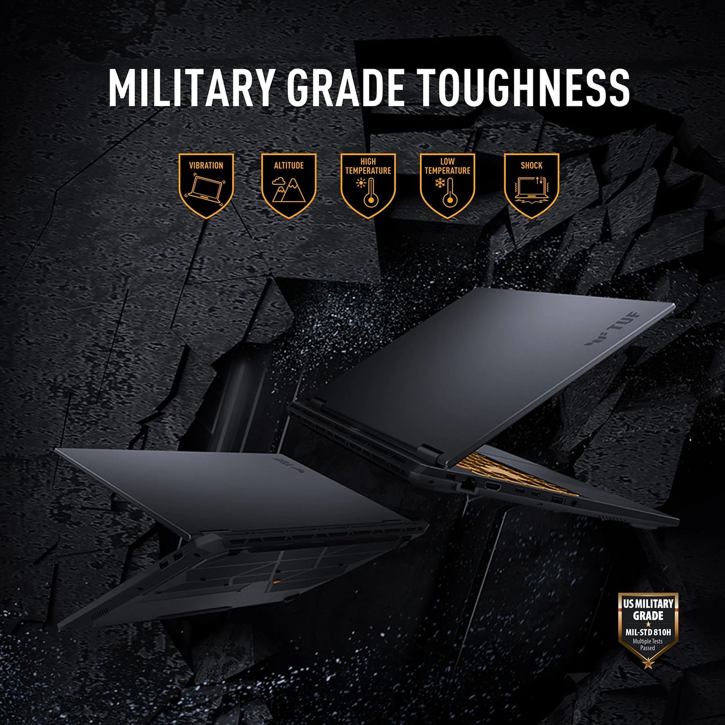 ASUS TUF F16 FX608JH-RV057WS Intel Core i5 13th Gen Gaming Laptop (16GB, 1TB SSD, Windows 11 Home, 8GB Graphics, 16 inch 165 Hz FHD+ WUXGA Display, NVIDIA GeForce RTX 5050, MS Office Home 2024, Jaeger Gray, 2.20 KG)