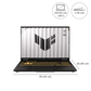ASUS TUF F16 FX608JH-RV057WS Intel Core i5 13th Gen Gaming Laptop (16GB, 1TB SSD, Windows 11 Home, 8GB Graphics, 16 inch 165 Hz FHD+ WUXGA Display, NVIDIA GeForce RTX 5050, MS Office Home 2024, Jaeger Gray, 2.20 KG)