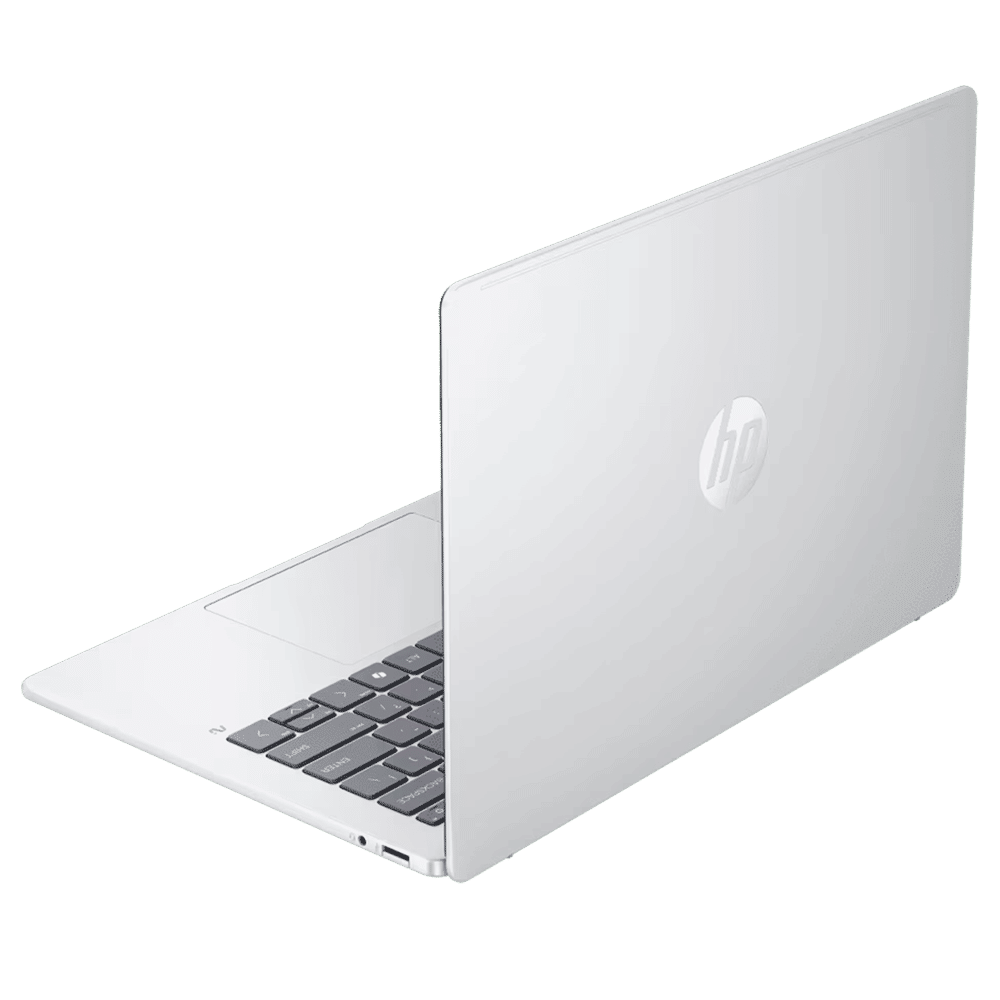 HP OmniBook 5 14-he0014QU Qualcomm Snapdragon X Thin & Light Laptop (16GB, 512GB SSD, Windows 11 Home, 14 inch 2K OLED Display, MS Office Home 2024, Glacier Silver, 1.35 KG)